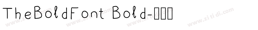 TheBoldFont Bold字体转换